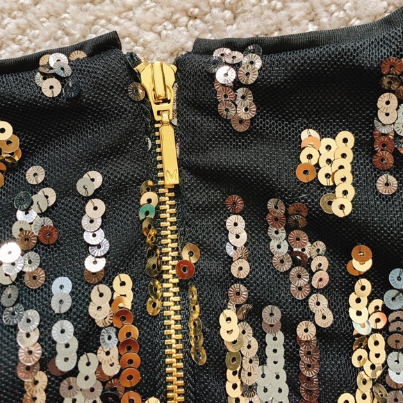 Set Marciano Sequin Crop Top & Midi Skirt Set - Picture 5 of 8